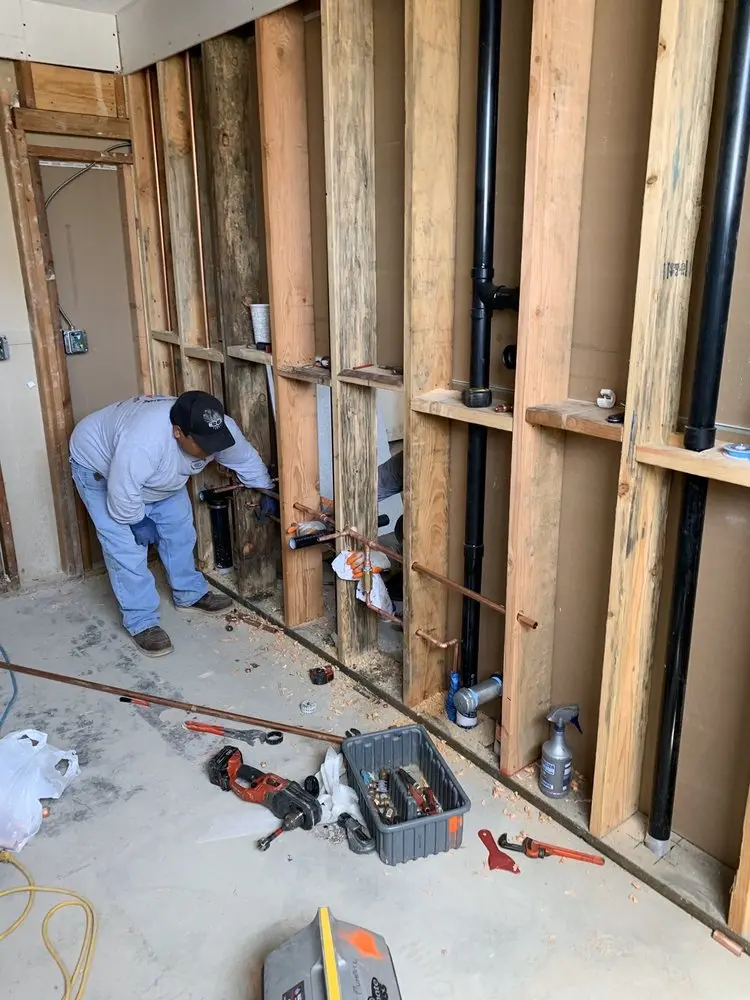 Commercial rough-in plumbing for Water Heater Replacement in Gabriel Estates